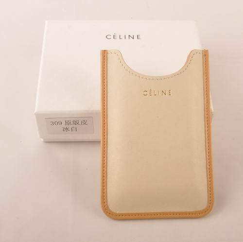 Celine Iphone Case - Celine 309 Cream Original Leather